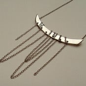 Image of Draping Chain Silver Necklace