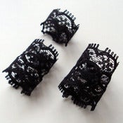 Image of Black Lace Rings (3)