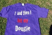 Image of purple red and white  #andthenihitmydougie 