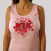 Image of Girls KIX Logo Pink Boy-Beater