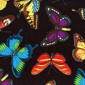 Butterflies hand-made cushion