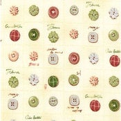 Buttons hand-made cushion