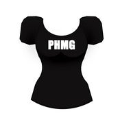 Image of PHMG Ladies T-Shirt Blk/W