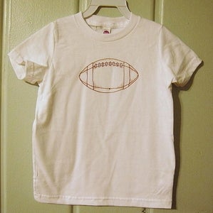 Image of White Football Children's Tee