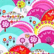 Happy Hills hand-made cushion
