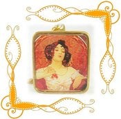 Image of Mucha Fine Lady Musical Locket