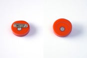 Image of brooch, orange