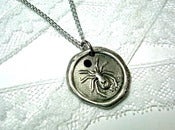 Image of Spider Pendant with Crystal of your choice