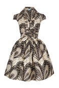 Image of Black and Cream Shirt Dress