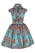Image of Blue Birds Shirt Dress