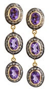 Image of  Kara Ackerman <i> Alice Rose <i/> Amthysist and Diamond Earring