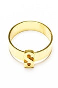 Image of 47 DEGREE BANGLE - GOLD (A-Z)