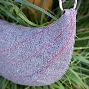 Image of Foxtrot Tweed Hobo Bag - gray