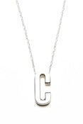 Image of DAL NECKLACE SILVER/SILVER (A-Z)