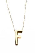 Image of ALPHA NECKLACE GOLD/GOLD (A-Z)