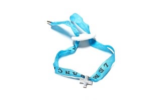 Image of PEDRO BRACELET -BLUE (CROSS/SKULL)