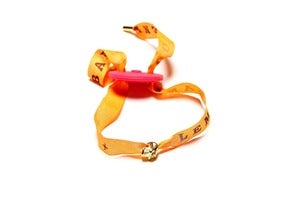 Image of PEDRO BRACELET - ORANGE (CROSS/SKULL)