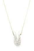 Image of REUBEN NECKLACE - WHITE (SILVER/GOLD)