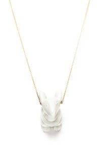Image of REUBEN NECKLACE - WHITE (SILVER/GOLD)