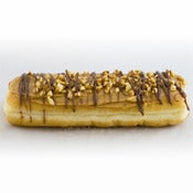 Image of Peanut Butter Long John with Chocolate Drizzle