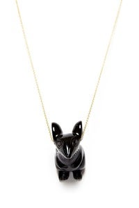Image of REUBEN NECKLACE - BLACK (SILVER/GOLD)