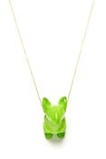 Image of REUBEN NECKLACE - LIME (SILVER/GOLD)
