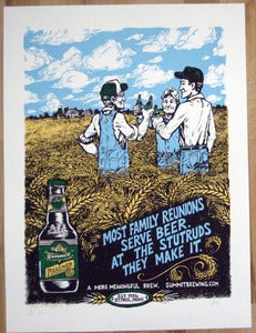 Image of Summit Brewing Co. Pilsener limited edition screenprinted poster