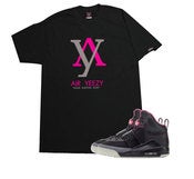 Image of AIR YEEZY "LOUIS V DON" TEE (BLK/PNK/GRY)