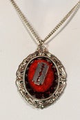 Image of Small Swarovski Crystal En-crested Cameo w/ Razor