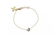 Image of HUGO SKULL BRACELET - GOLD