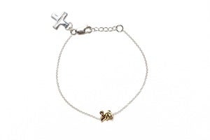 Image of HUGO RAT BRACELET - GOLD/SILVER
