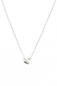 Image of HUGO SKULL NECKLACE - WHITE (SILVER/GOLD)