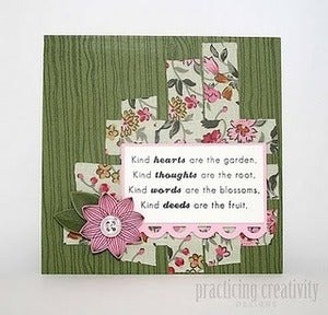 Image of 1 pk fabric tape - wild flowers - lily - FT002