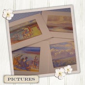 Image of Bygone Beach Days Mounted Picture