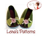 Image of Baby felt ballerina shoes sewing pattern