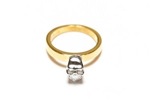 Image of DJANGO SKULL RING - GOLD