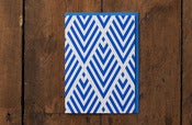 Image of Blue Pattern Card