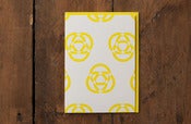 Image of Yellow Pattern Card