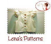 Image of Wings Blouse - sewing pattern and picture tutorial - pdf - sizes 12c Months to 6T - 86EU to 116EU