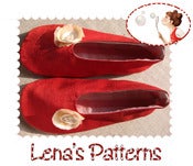 Image of Easy Sewing Pattern for Woman's Ballerina Shoes / Slippers DIY PDF Pattern