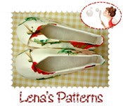 Image of Easy Sewing Pattern for Woman's Kimono Shoes in 11 sizes - sew your own slippers