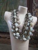 Image of Chunky Chain with Aquamarine and Gray Agate