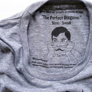 Image of Crime Moustache T-Shirt
