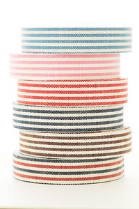 Image of 1 pk fabric tape - striped - 7 patterns - FT020
