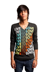Image of Signature Color Long Sleeve V-Neck