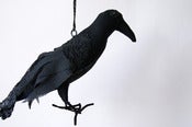Image of Handmade Linen, Vintage Wool and Vintage Lace Crow