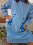 Image of Original 1960s NOS Girls Gingham Pinafore Dress