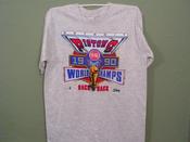 Image of DEADSTOCK VINTAGE PISTONS "BACK TO BACK CHAMPIONSHIP" T SHIRT 89' 90'