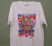 Image of DEADSTOCK VINTAGE DETROIT PISTONS "BACK TO BACK" "DALY DOUBLE" TEAM CARICATURE 1990 T SHIRT