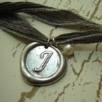 Image of {Vintage Initial Pendant}